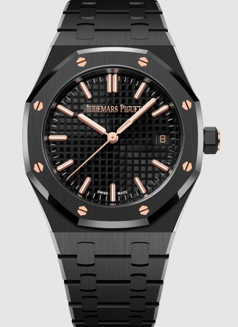 Audemars Piguet Replica Watch Royal Oak Selfwinding 34 Black Ceramic 77350CE.OO.1266CE.03.A